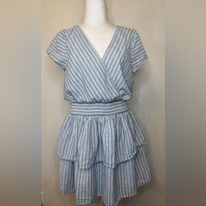 American Eagle Outfitters Blue and White Striped Dress